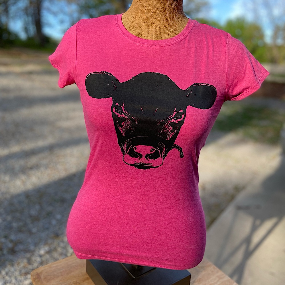 New with Tag Girls/Youth Sz XL (14/16) Pink Cow Tee Shirt Ruby’s Rubbish Barbie
